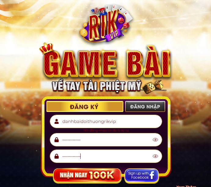 Tham gia game bai doi thuong Rikvip