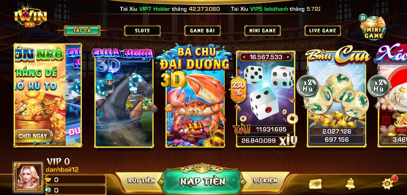 Game bai doi thuong Iwin vô cùng xanh chín