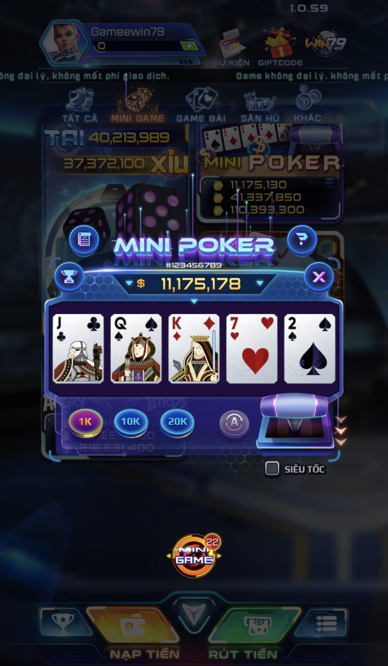 Giới thiệu về game danh bai doi thuong Mini Poker