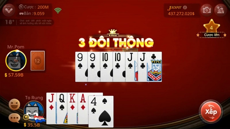 Quy tắc khi chơi game bài tiến lên miền nam