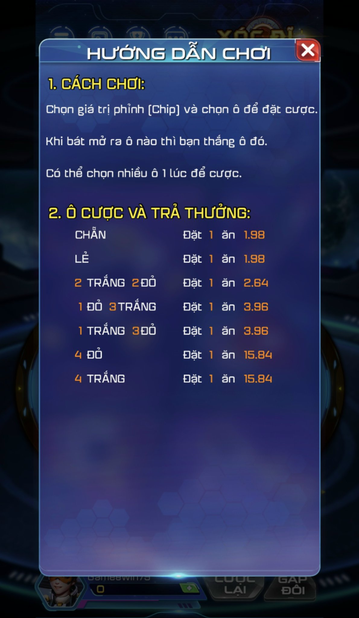 Tỷ lệ trả thưởng siêu hấp dẫn tại cổng game Win79