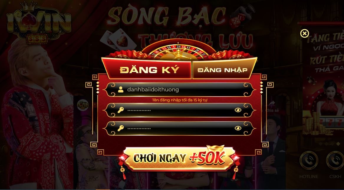 Tham gia ngay game bai doi thuong Iwin Club